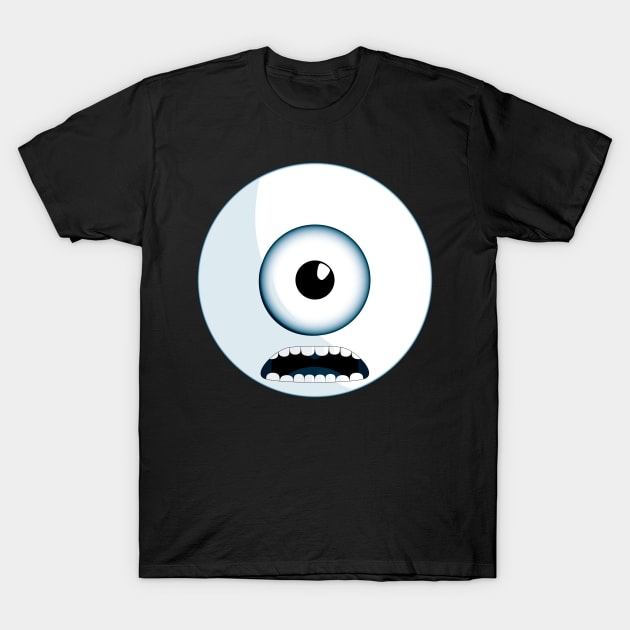 Eyeball Jaw Dropping T-Shirt by SoulDividedArt